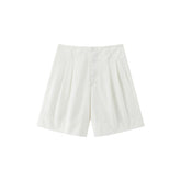 Women's High-Waist Wide-Leg Denim Shorts